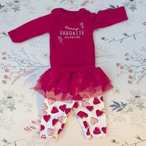 2 pc Newborn Valentines Day outfit